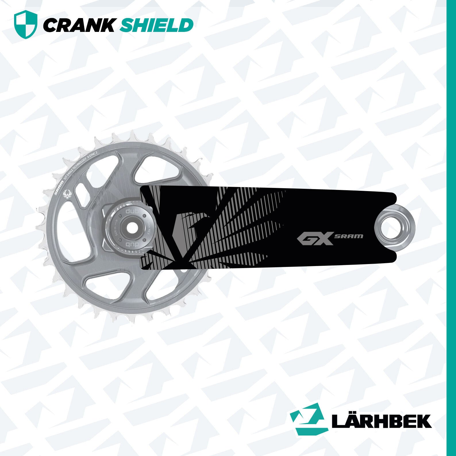 Sram GX Crank Protection -  Sticker Vinyl Decal Shield