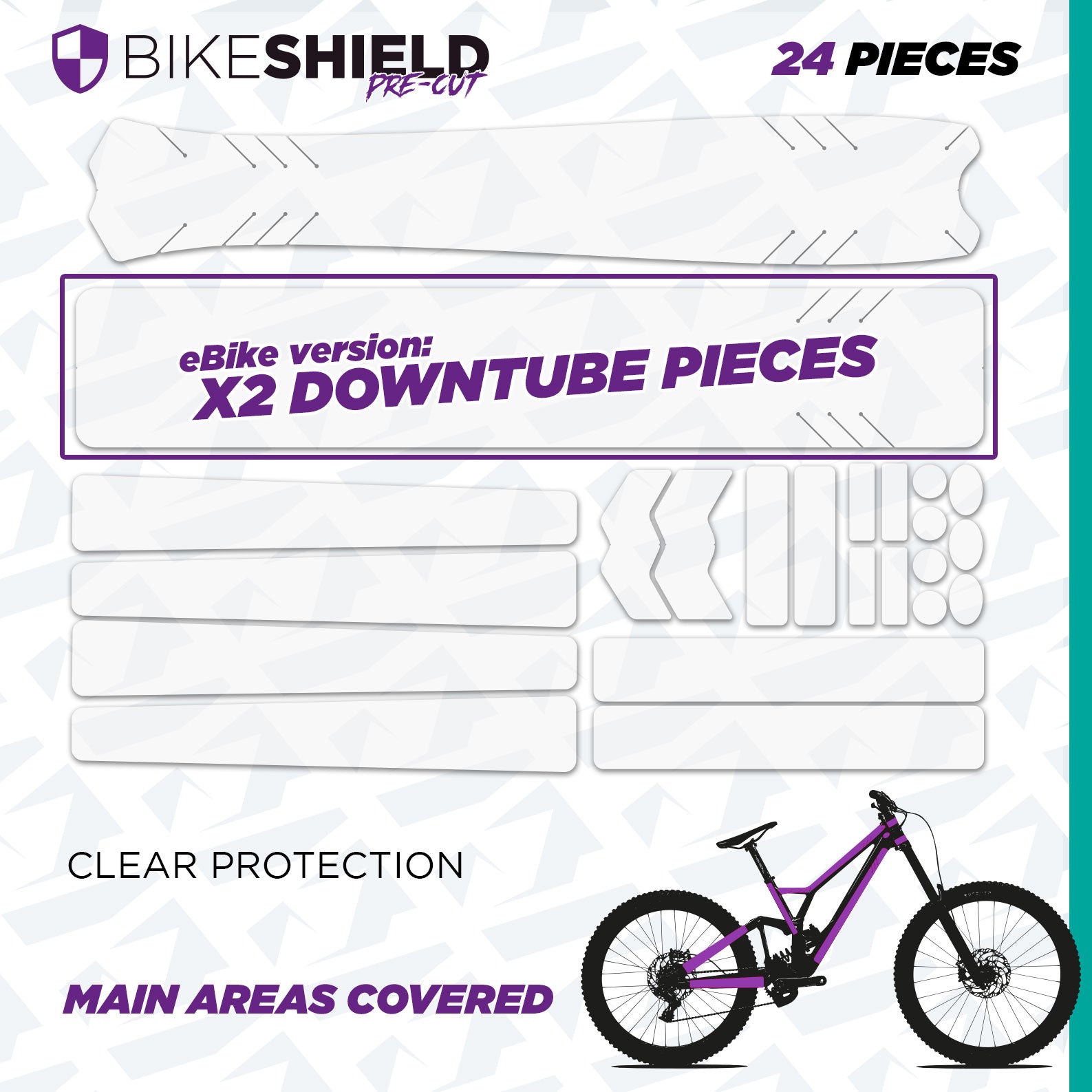 Bike Shield – Clear Frame Protection Kit in Gloss or Matte