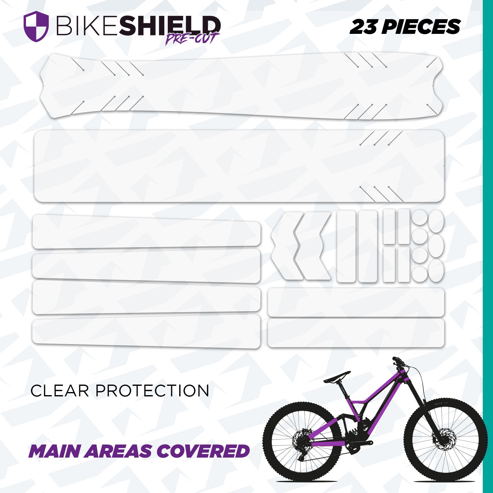Bike Shield – Clear Frame Protection Kit in Gloss or Matte