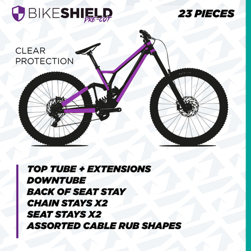 Bike Shield – Clear Frame Protection Kit in Gloss or Matte